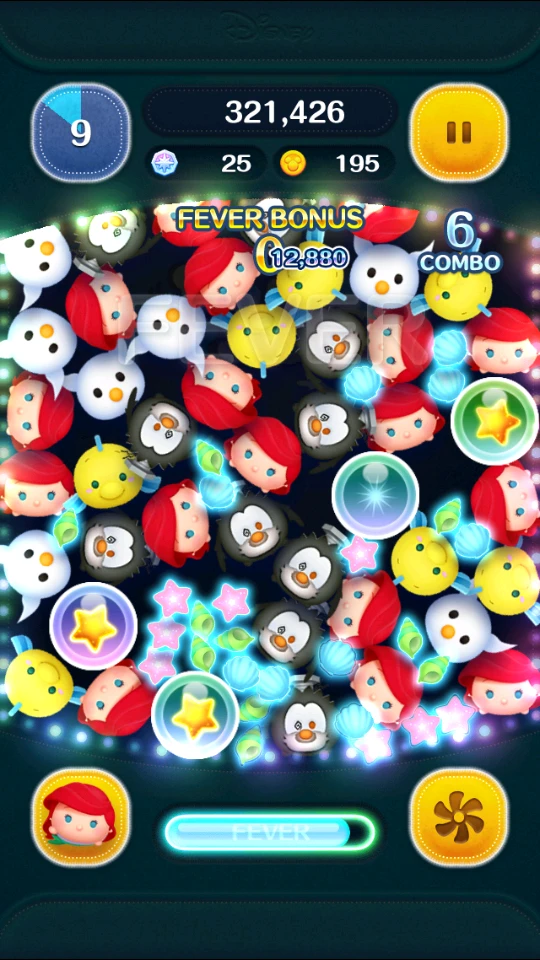 The skill gauge full and the skill button lit